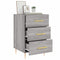 vidaXL Bedside Cabinet Grey Sonoma 40x40x66 cm Engineered Wood