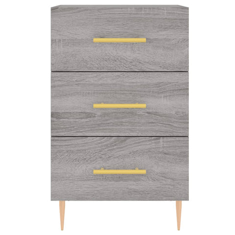 vidaXL Bedside Cabinet Grey Sonoma 40x40x66 cm Engineered Wood