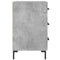 vidaXL Bedside Cabinet Concrete Grey 40x40x66 cm Engineered Wood