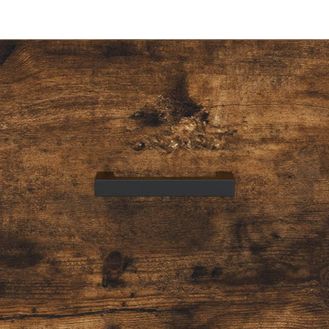 vidaXL Bedside Cabinet Smoked Oak 40x40x66 cm Engineered Wood