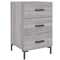 vidaXL Bedside Cabinet Grey Sonoma 40x40x66 cm Engineered Wood