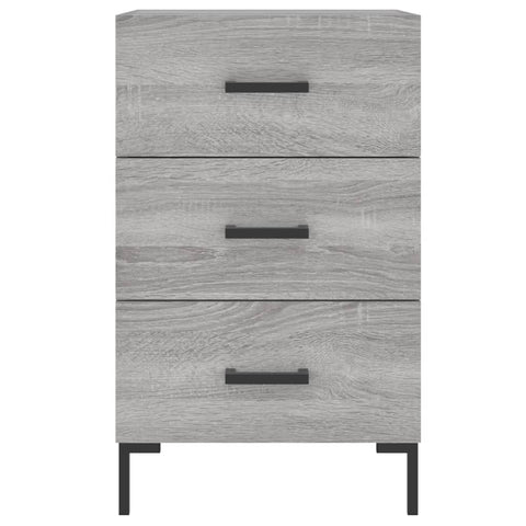 vidaXL Bedside Cabinet Grey Sonoma 40x40x66 cm Engineered Wood