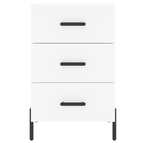 vidaXL Bedside Cabinet White 40x40x66 cm Engineered Wood