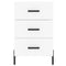 vidaXL Bedside Cabinet White 40x40x66 cm Engineered Wood