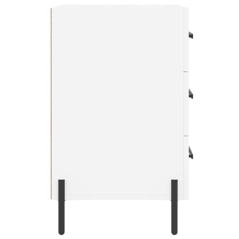 vidaXL Bedside Cabinet White 40x40x66 cm Engineered Wood