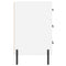 vidaXL Bedside Cabinet White 40x40x66 cm Engineered Wood
