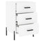 vidaXL Bedside Cabinet White 40x40x66 cm Engineered Wood