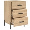 vidaXL Bedside Cabinet Sonoma Oak 40x40x66 cm Engineered Wood