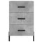 vidaXL Bedside Cabinet Concrete Grey 40x40x66 cm Engineered Wood