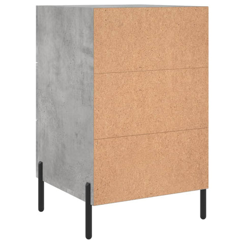 vidaXL Bedside Cabinet Concrete Grey 40x40x66 cm Engineered Wood