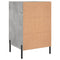 vidaXL Bedside Cabinet Concrete Grey 40x40x66 cm Engineered Wood