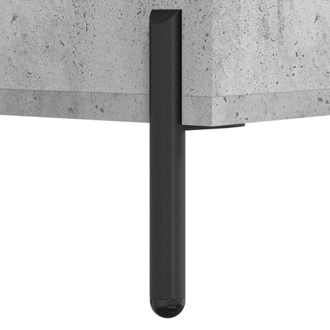 vidaXL Bedside Cabinet Concrete Grey 40x40x66 cm Engineered Wood