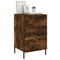 vidaXL Bedside Cabinet Smoked Oak 40x40x66 cm Engineered Wood