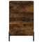 vidaXL Bedside Cabinet Smoked Oak 40x40x66 cm Engineered Wood