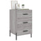 vidaXL Bedside Cabinet Grey Sonoma 40x40x66 cm Engineered Wood