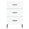 vidaXL Bedside Cabinet White 40x40x66 cm Engineered Wood