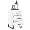 vidaXL Bedside Cabinet White 40x40x66 cm Engineered Wood