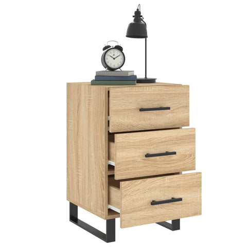 vidaXL Bedside Cabinet Sonoma Oak 40x40x66 cm Engineered Wood