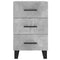 vidaXL Bedside Cabinet Concrete Grey 40x40x66 cm Engineered Wood