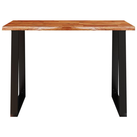 vidaXL Dining Table with Live Edge 110x70x75 cm Solid Wood Acacia
