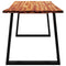 vidaXL Dining Table with Live Edge 140x80x75 cm Solid Wood Acacia