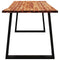vidaXL Dining Table with Live Edge 160x80x75 cm Solid Wood Acacia