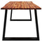 vidaXL Dining Table with Live Edge 180x90x75 cm Solid Wood Acacia