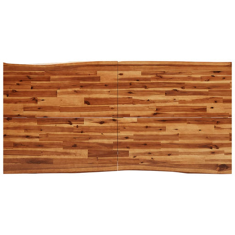 vidaXL Dining Table with Live Edge 180x90x75 cm Solid Wood Acacia