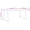 vidaXL Dining Table with Live Edge 180x90x75 cm Solid Wood Acacia