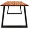 vidaXL Dining Table with Live Edge 200x90x75 cm Solid Wood Acacia