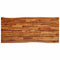 vidaXL Dining Table with Live Edge 200x90x75 cm Solid Wood Acacia