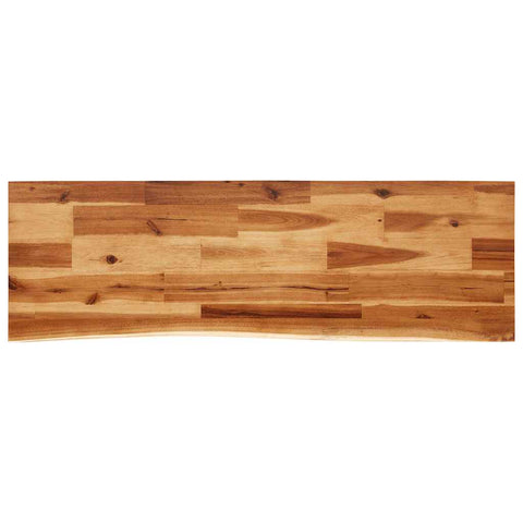 vidaXL Console Table with Live Edge 110x35x80 cm Solid Wood Acacia