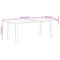 vidaXL Dining Table 200x90x75 cm Solid Wood Acacia