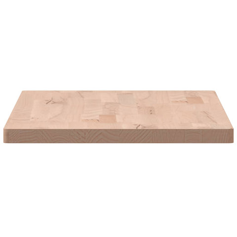 vidaXL Table Top 80x40x2.5 cm Rectangular Solid Wood Beech