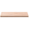 vidaXL Table Top 60x40x2.5 cm Rectangular Solid Wood Beech