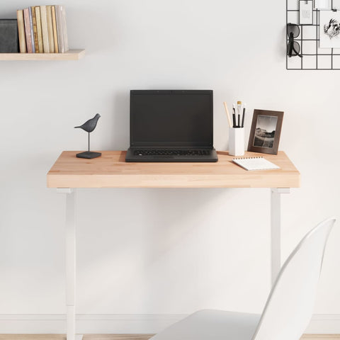 vidaXL Table Top 100x50x4 cm Rectangular Solid Wood Beech