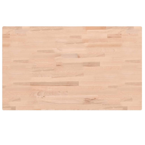 vidaXL Table Top 100x60x4 cm Rectangular Solid Wood Beech