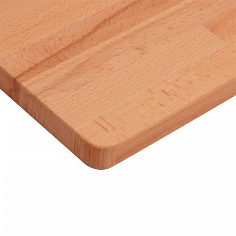 vidaXL Table Top 80x40x2.5 cm Rectangular Solid Wood Beech