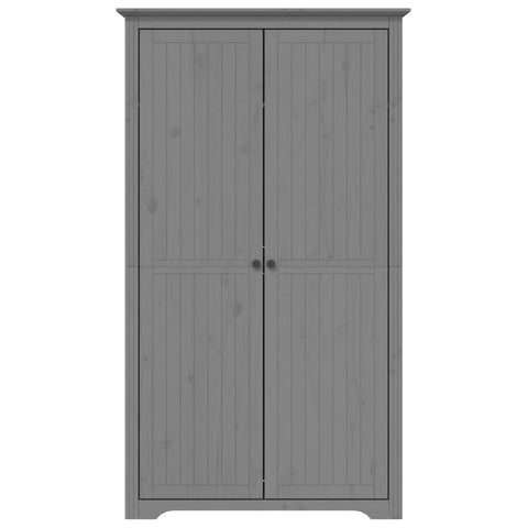 vidaXL Wardrobe BODO Grey 101x52x176.5 cm Solid Wood Pine