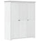 vidaXL Wardrobe BODO White 151.5x52x176.5 cm Solid Wood Pine