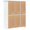 vidaXL Wardrobe BODO White 151.5x52x176.5 cm Solid Wood Pine