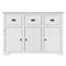 vidaXL Sideboard BODO White 115x43x79.5 cm Solid Wood Pine