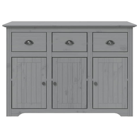 vidaXL Sideboard BODO Grey 115x43x79.5 cm Solid Wood Pine