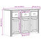 vidaXL Sideboard BODO Grey 115x43x79.5 cm Solid Wood Pine
