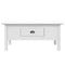 vidaXL Coffee Table BODO White 100x55x45 cm Solid Wood Pine