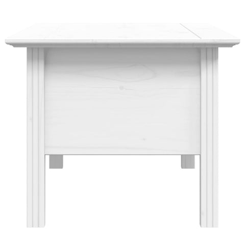 vidaXL Coffee Table BODO White 100x55x45 cm Solid Wood Pine
