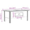vidaXL Coffee Table BODO White 100x55x45 cm Solid Wood Pine