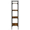 vidaXL Bookcase 4-Tier Smoked Oak 56x31.5x138.5 cm Engineered Wood