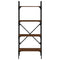 vidaXL Bookcase 4-Tier Brown Oak 56x31.5x138.5 cm Engineered Wood