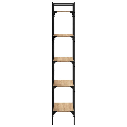 vidaXL Bookcase 5-Tier Sonoma Oak 56x31.5x174 cm Engineered Wood